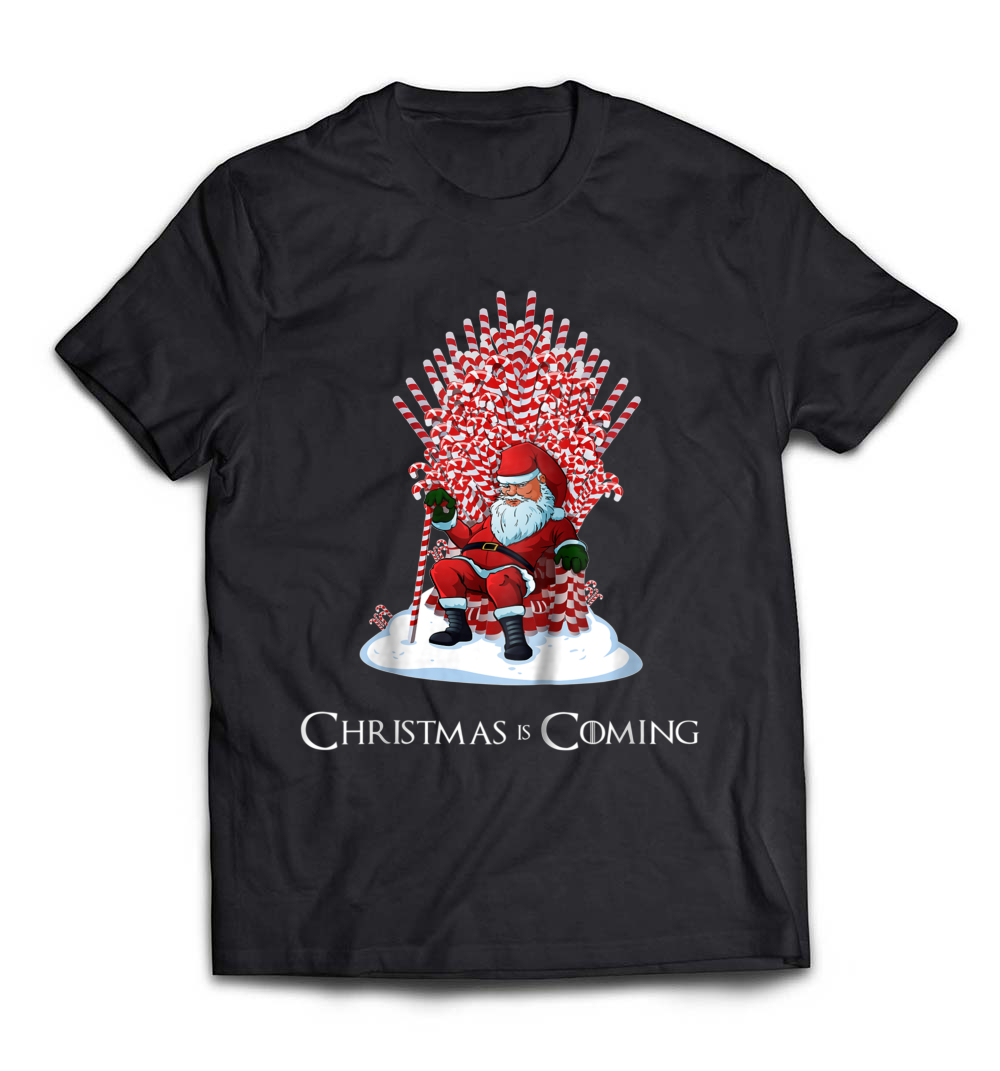 “Santa Candy Cane Throne Funny Christmas T-Shirt” – A Hilarious Holiday Tee